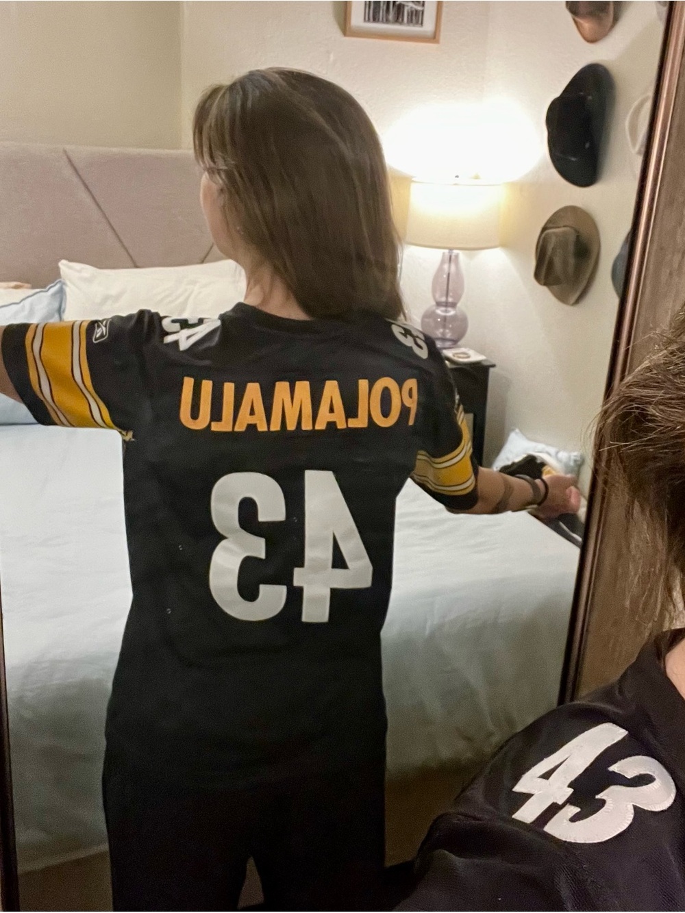 NFL Pittsburgh Steelers Troy Polamalu #43 Women's Football Jersey - Picture 8 of 10
